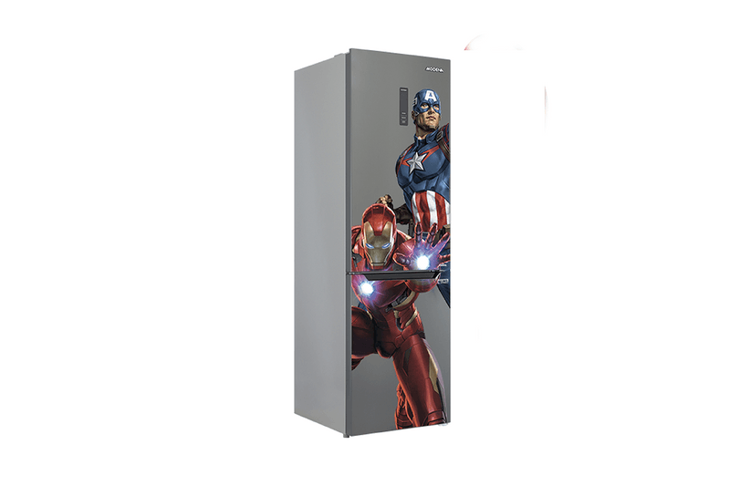 modena marvel home appliance kitchen iron man captain america black widow black panther hulk thor refrigerator 
