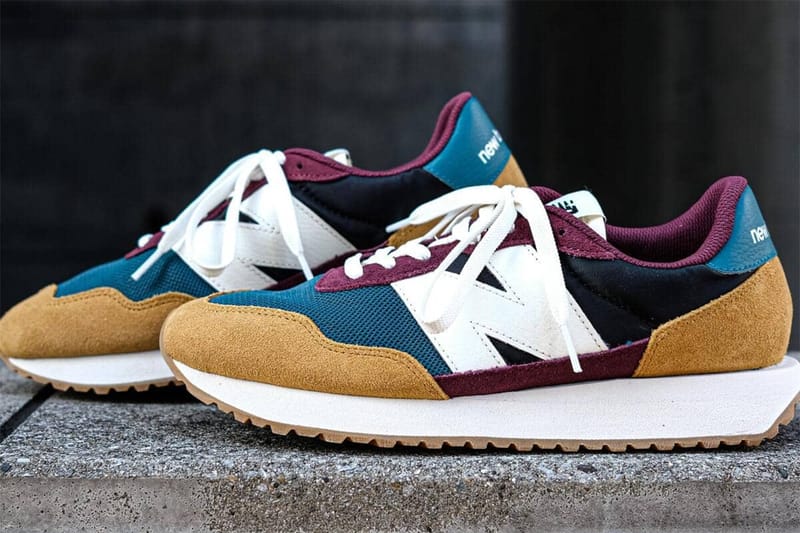 new balance 237 sneakers in multi color block