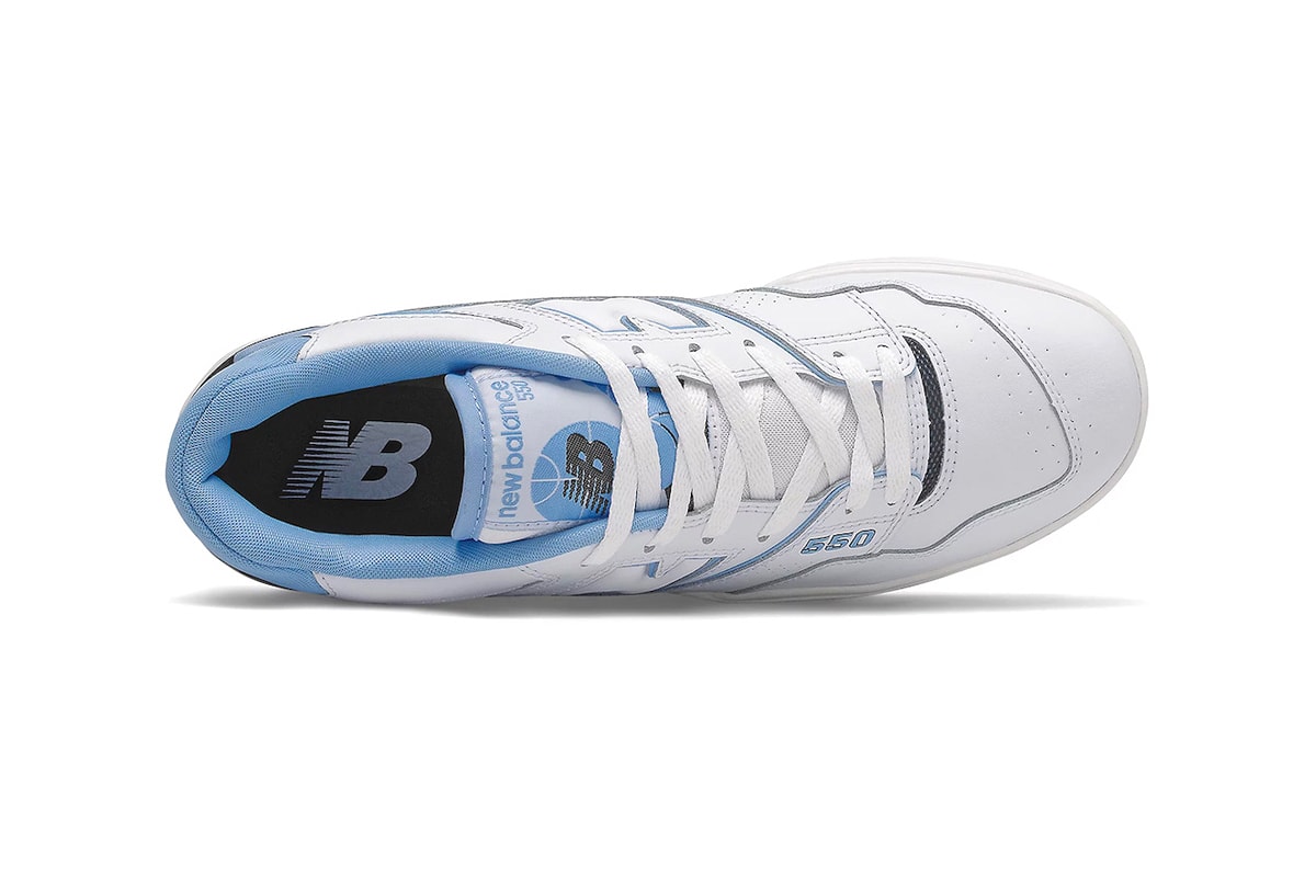 New Balance Pastel Blue/White 550 BB550HL1 Release Info Collegiate Colorway