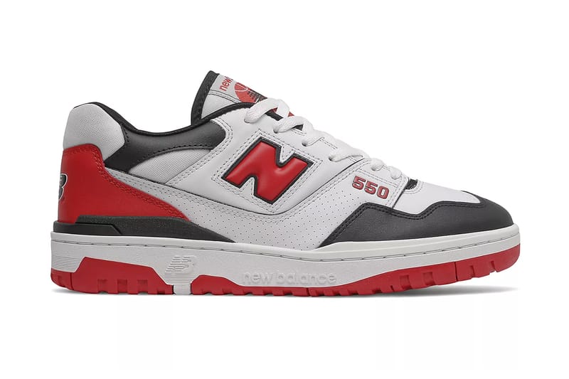 new balance 550 white red black