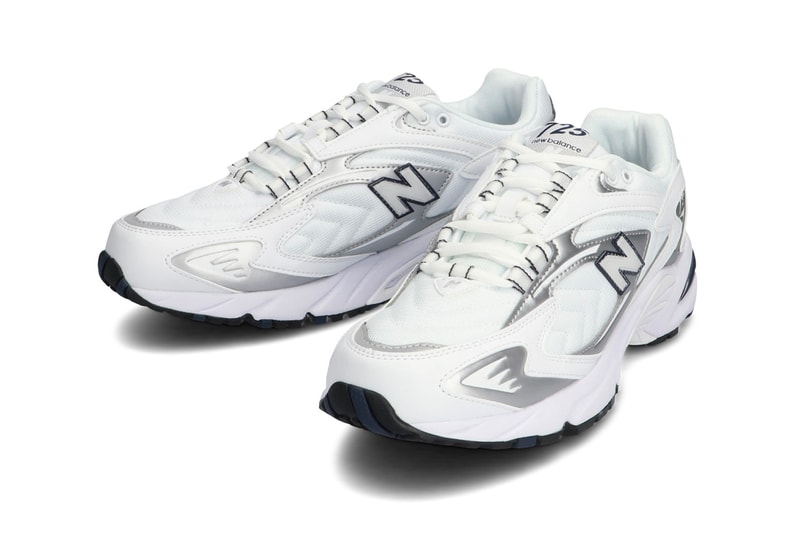 New Balance 725 "White/Navy" & "White" Release sneaker footwear leather mesh yellow navy white pale grey ml725a-b