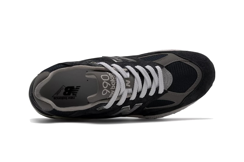new balance 990v2 black navy white gray made in usa M990NB2 M990BL2 official release date info photos price store list buying guide