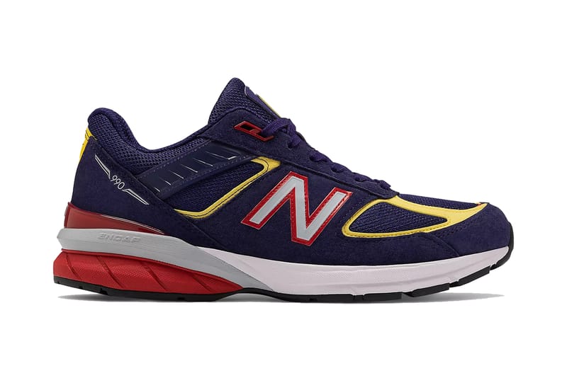 red yellow blue new balance 990