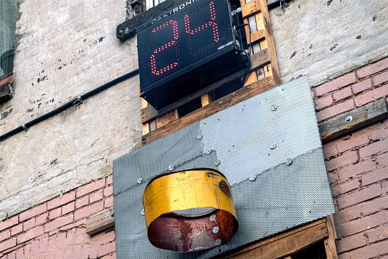 new york sunshine reebok basketball hoop installation brooklyn upcycled materials photos august 20 