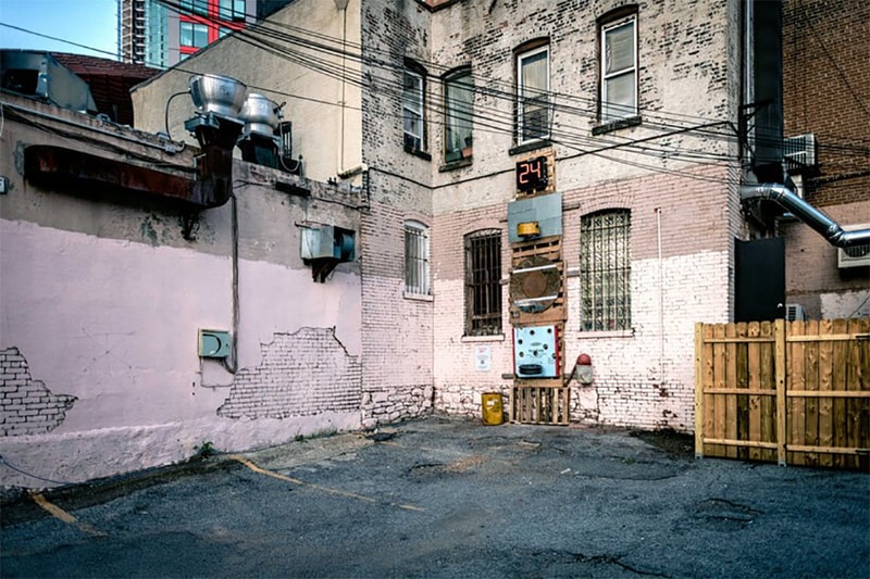 new york sunshine reebok basketball hoop installation brooklyn upcycled materials photos august 20 