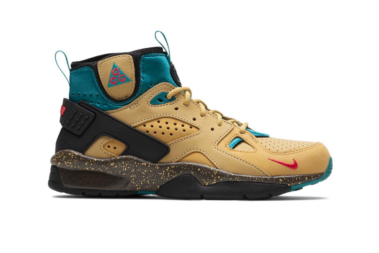 Nike ACG Air Mowabb Twine 30th Anniversary Release Info DC9554-700 Date Buy Price Fusion Red Club Gold Teal Charge