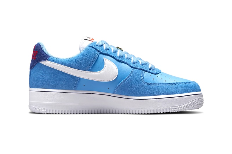 Nike Air Force 1 First Use university blue white deep royal blue leather suede swoosh june 18 1971 release information images