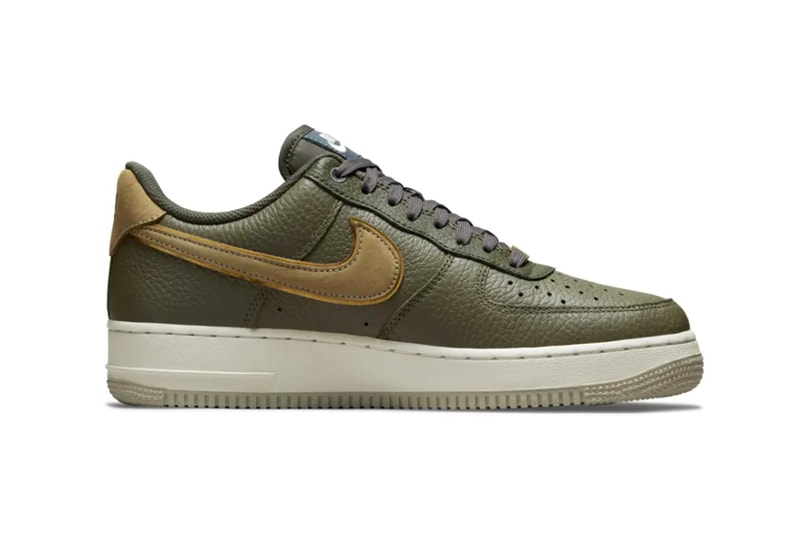 Nike Air Force 1 07 LX AF1 dark olive green gold turtle reveal drop animal release info 