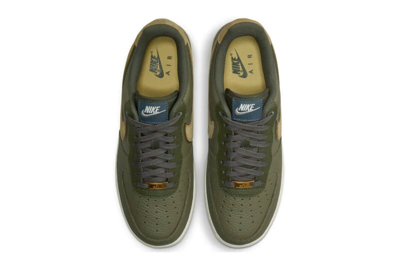 Nike Air Force 1 07 LX AF1 dark olive green gold turtle reveal drop animal release info