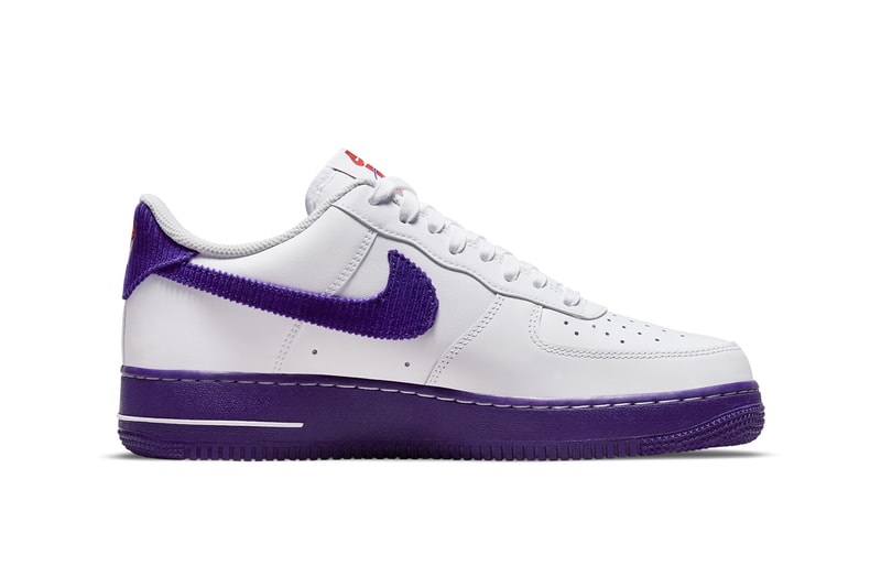 nike sportswear air force 1 low sports specialties white purple red DB0264 100 official release date info photos price store list buying guide