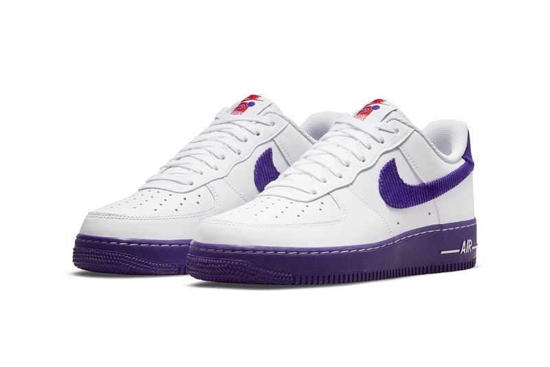 nike sportswear air force 1 low sports specialties white purple red DB0264 100 official release date info photos price store list buying guide