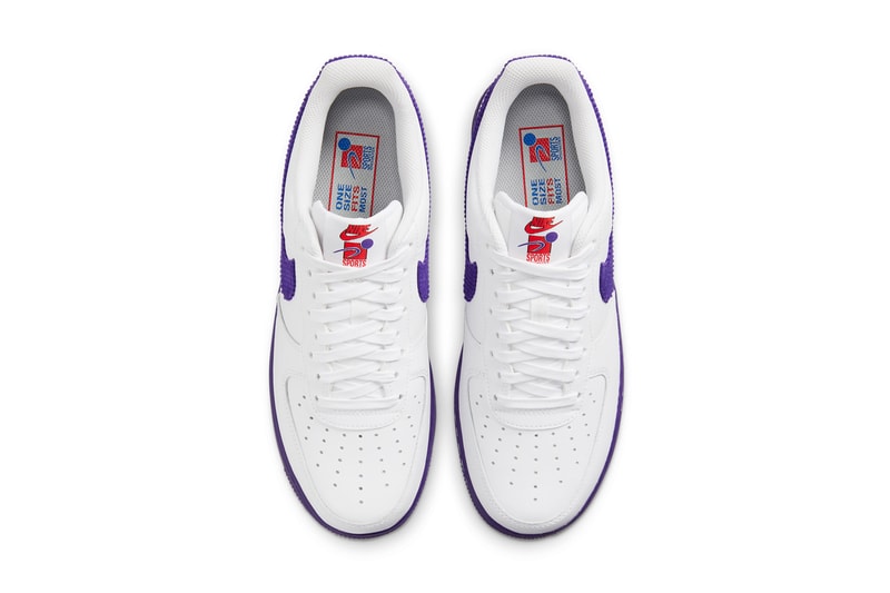 nike sportswear air force 1 low sports specialties white purple red DB0264 100 official release date info photos price store list buying guide