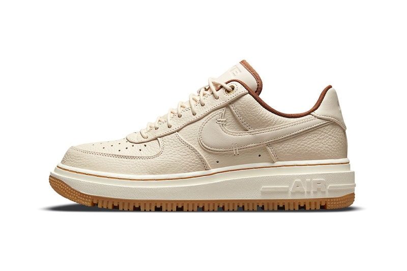 Nike Air Force 1 Luxe Drops in a Pecan Colorway DB4109-200 september pearl white pale ivory pecan gum yellow footwear sneakers nike af1 low