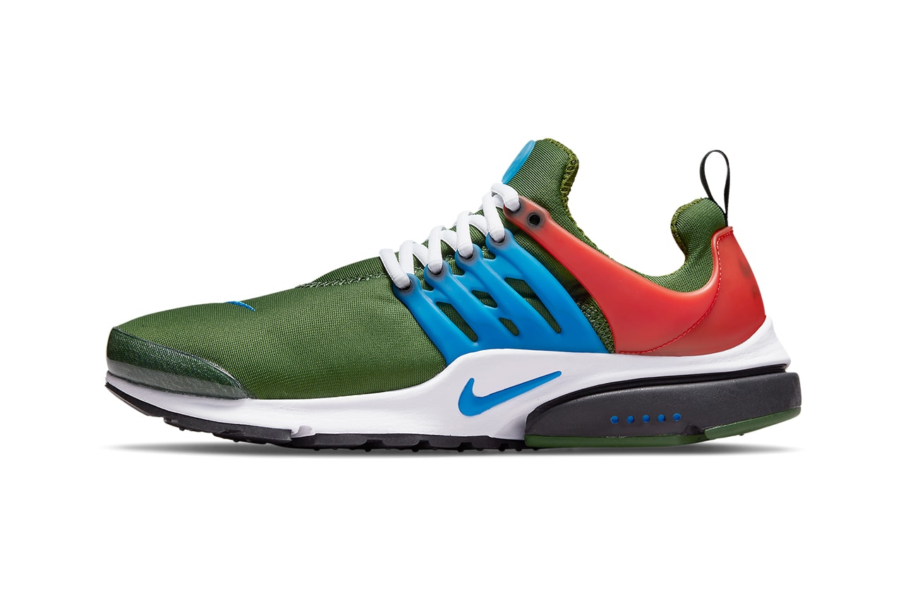 nike air presto forest green photo blue team orange black white CT3550 300 release date info store list buying guide photos price 