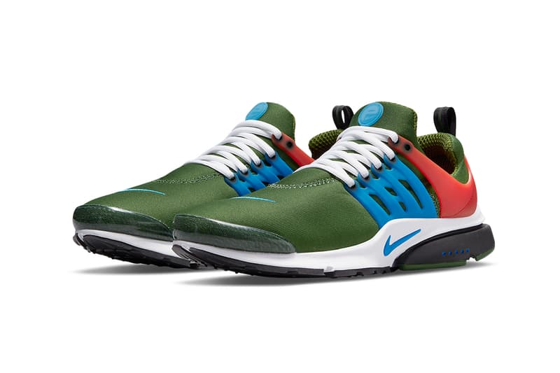 nike air presto forest green photo blue team orange black white CT3550 300 release date info store list buying guide photos price 