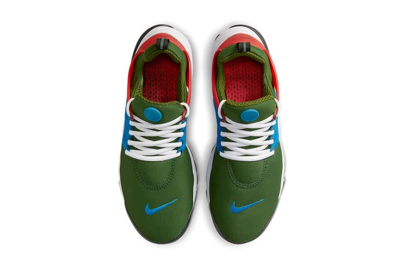 nike air presto forest green photo blue team orange black white CT3550 300 release date info store list buying guide photos price 