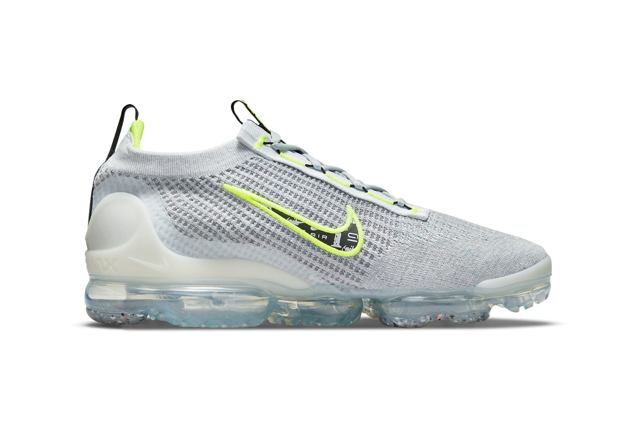 nike air vapormax 2021 wolf grey white volt black logo swoosh DH4085 001 official release date info photos price store list buying guide