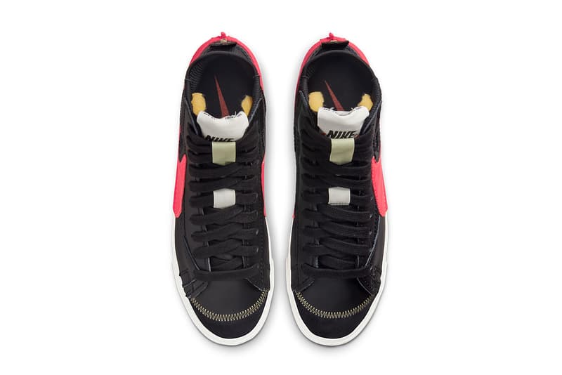 nike blazer mid jumbo black bright crimson olive aura DD3111 001 release date info store list buying guide photos price