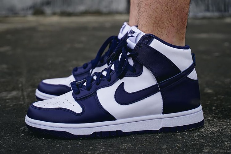 Here's an On-Foot Look at the Nike Dunk High "Midnight Navy"