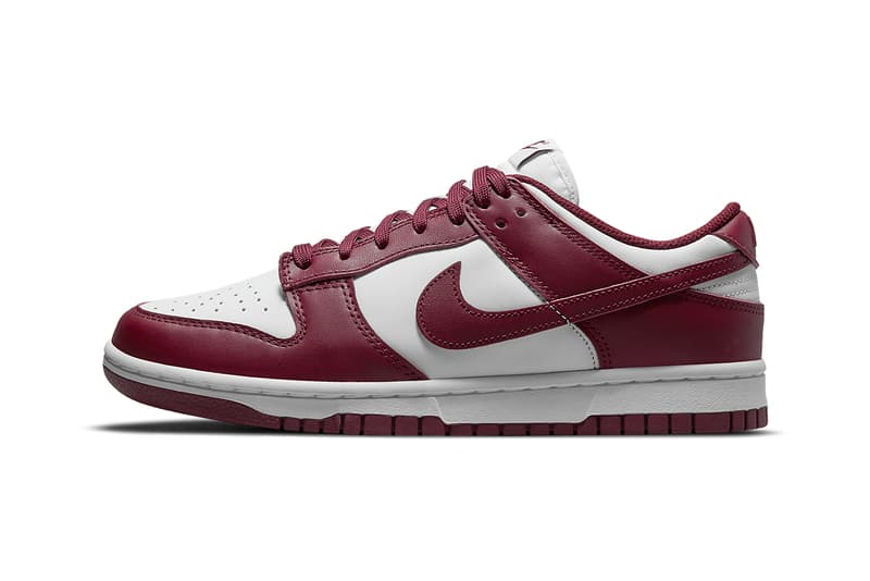 nike dunk low bordeaux white DD1503 108 release date info store list buying guide photos price 
