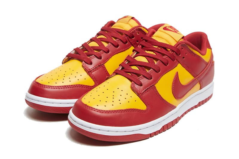 nike dunk yellow red