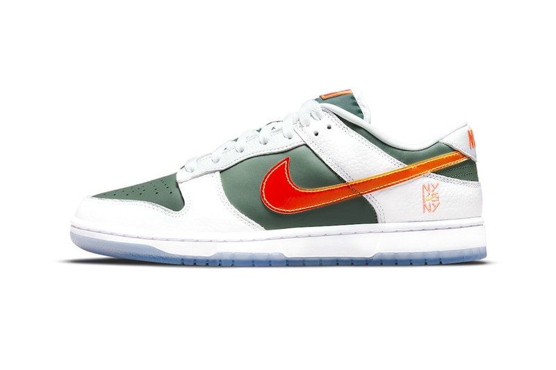 Nike Dunk Low Big Apple New York city NY vs NY this month august 31 2021 gatorade green orange black glow in the dark Dyckman Park West 4th Watson Lincoln Park Tristate Gersh Park release