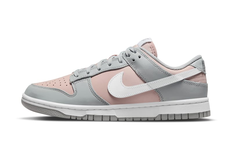 nike dunk low grey pink