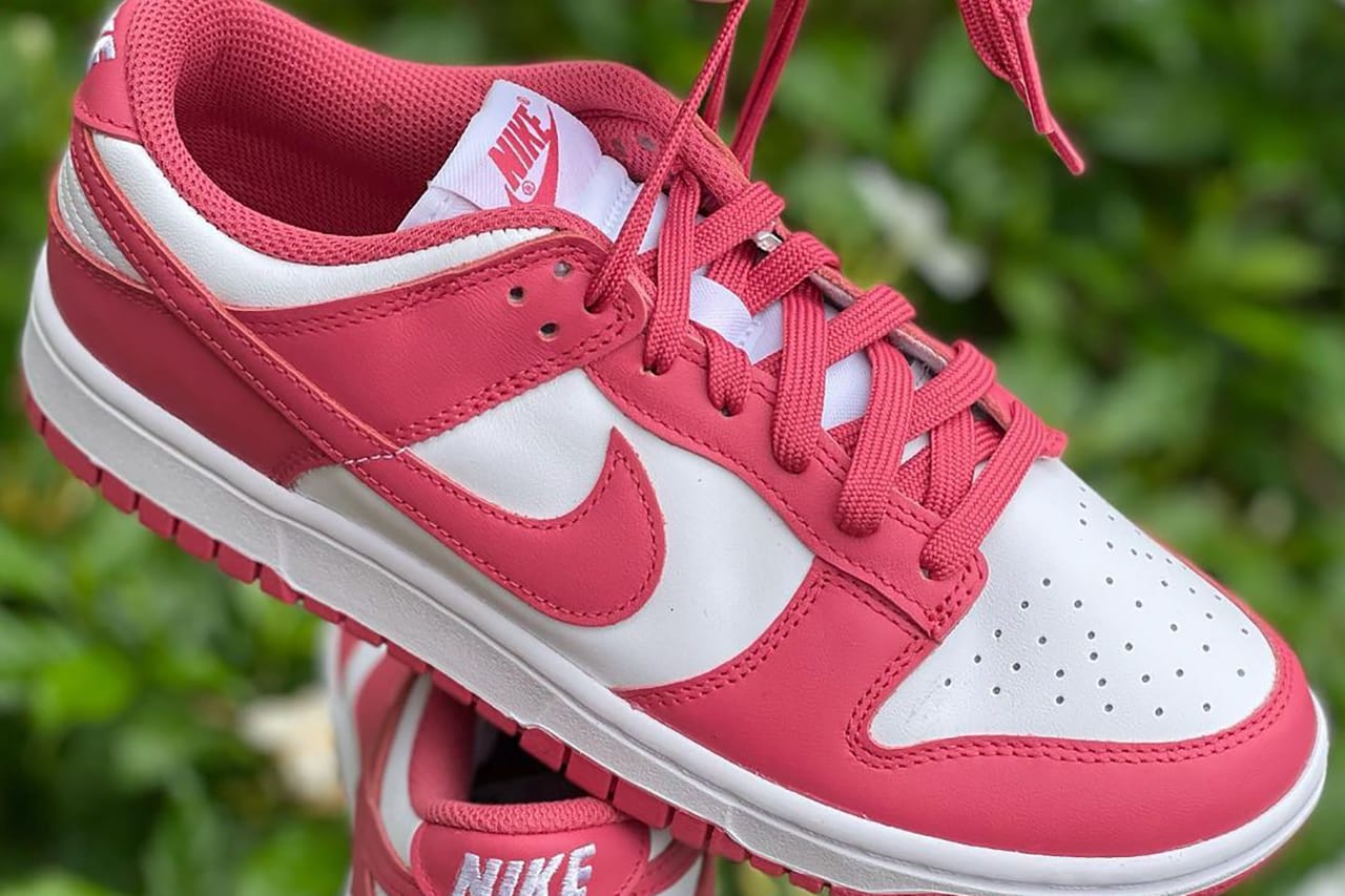 pink and white nikes