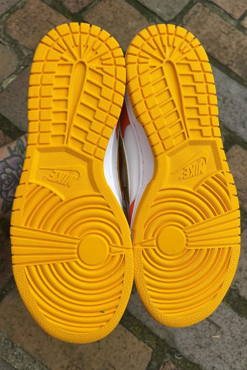 nike sportswear dunk low gold orange yellow white official release date info photos price store list buying guide