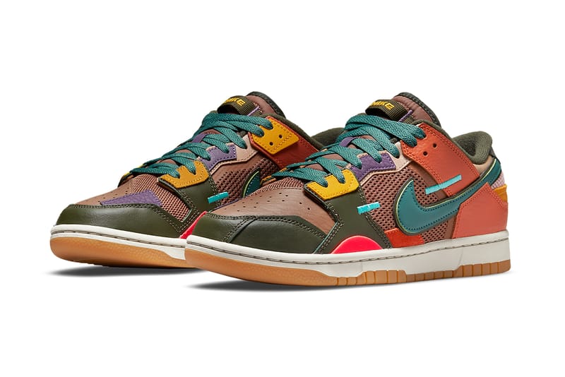 nike dunk scrap sail archeo brown