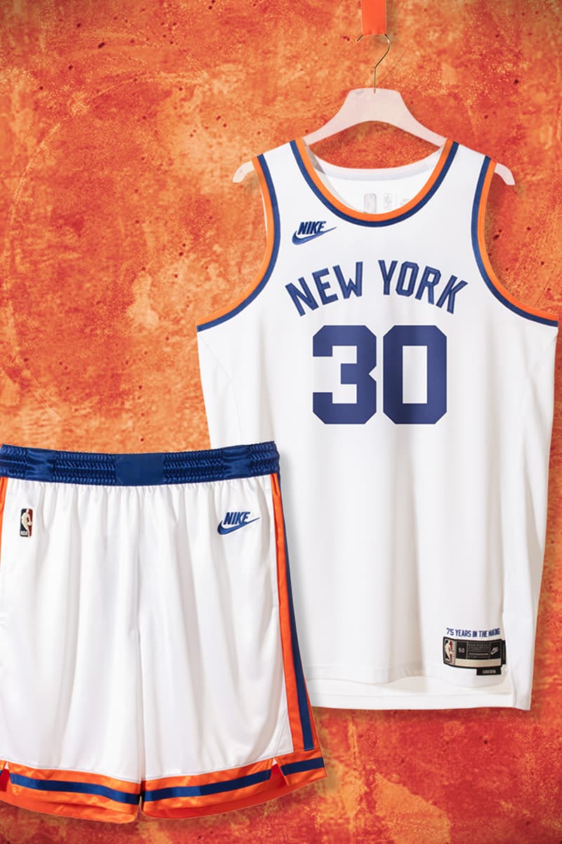 Nike NBA Classic Edition Uniforms 75th Anniversary Season Release 2021-22 Boston Celtics New York Knicks Golden State Warriors