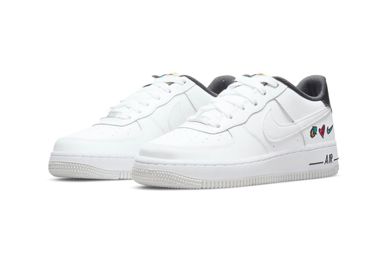 nike peace love color block kids exclusive swoosh sneaker nike air huarache Nike air more uptempo air force 1 low release reveal drop info