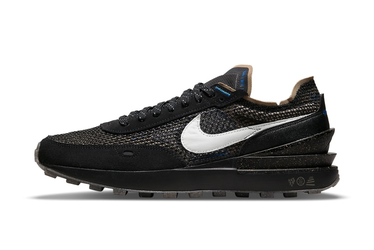 Nike Waffle One 'Black/Iron Grey" Features a Stripped-Back Mesh Upper