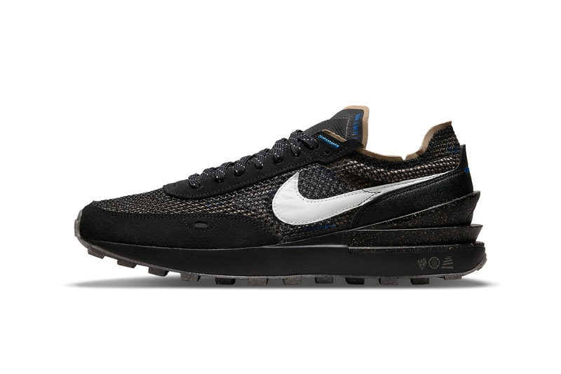 nike sportswear waffle one 1 black iron grey game royal tan DM6162 010 official release date info photos price store list buying guide