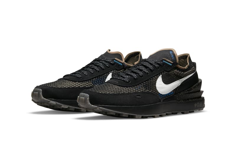 nike sportswear waffle one 1 black iron grey game royal tan DM6162 010 official release date info photos price store list buying guide