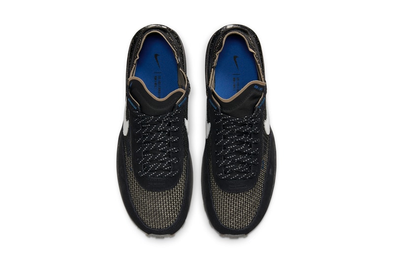 nike sportswear waffle one 1 black iron grey game royal tan DM6162 010 official release date info photos price store list buying guide