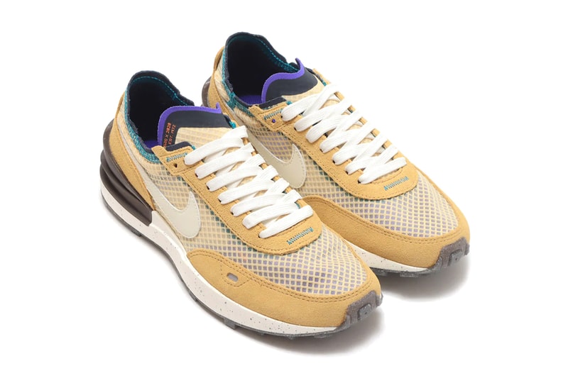 nike sportswear waffle one 1 twine coconut milk canvas baroque brown purple aqua dm6437 737 official release date info photos price store list buying guide