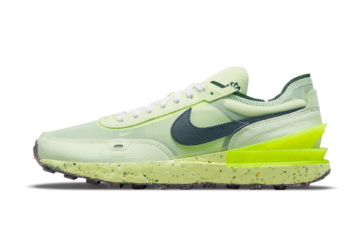 Nike Waffle One Crater "Lime Ice" Combines Earth-Focused Construction and a Far-Out Color Palette