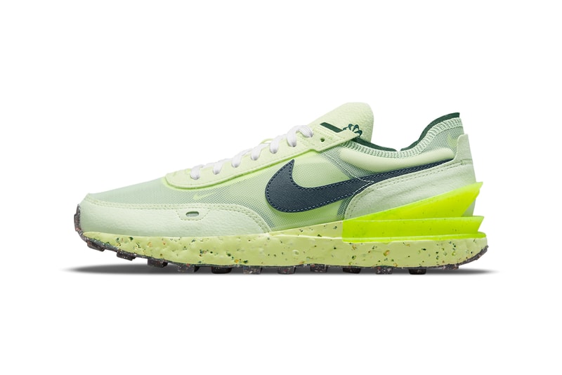 nike sportswear waffle one crater lime ice volt white armory navy DC2650 300 official release date info photos price