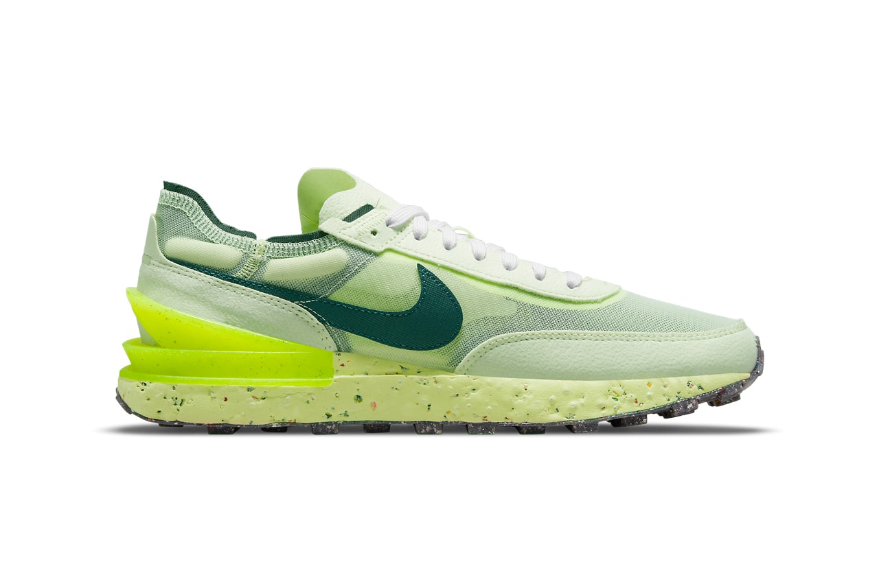 nike sportswear waffle one crater lime ice volt white armory navy DC2650 300 official release date info photos price