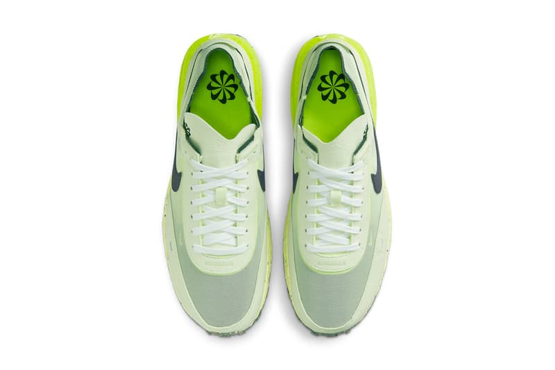 nike sportswear waffle one crater lime ice volt white armory navy DC2650 300 official release date info photos price