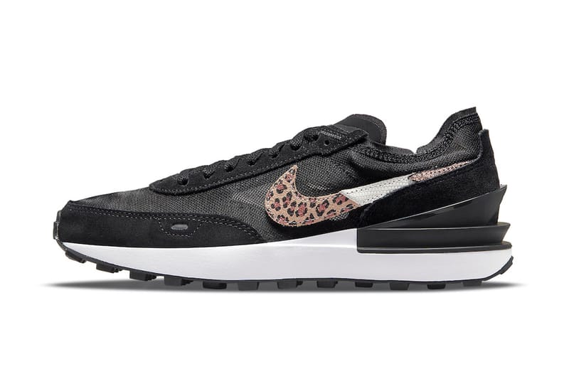 nikes with leopard swoosh