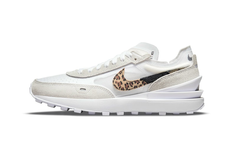Nike Waffle One "Leopard Pack" Release footwear swooshes sneakers mesh suede animal print black white dj9776-001 dj9776-100