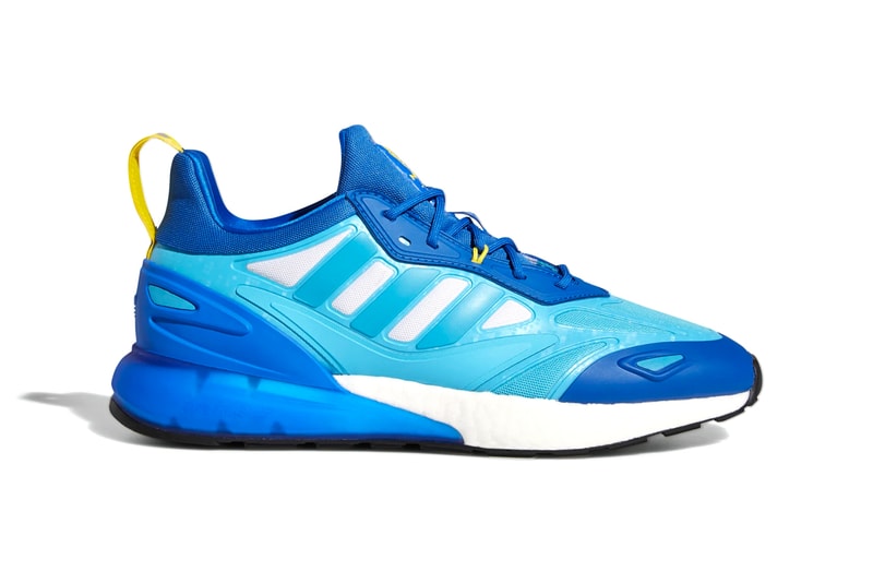 ninja adidas zx 2k boost 2 0 adilette sandal slide GZ3743 GZ3744 GZ3745 GZ3756 GZ3757 signal cyan cloud white glow pink blue grey two yellow