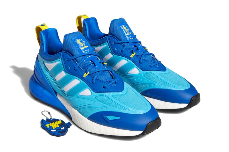 ninja adidas zx 2k boost 2 0 adilette sandal slide GZ3743 GZ3744 GZ3745 GZ3756 GZ3757 signal cyan cloud white glow pink blue grey two yellow