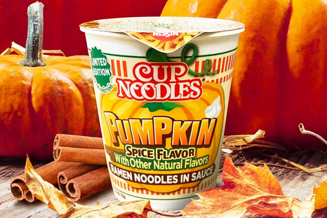 nissin Cup Noodles Pumpkin Spice Flavor Release Info fall instant 