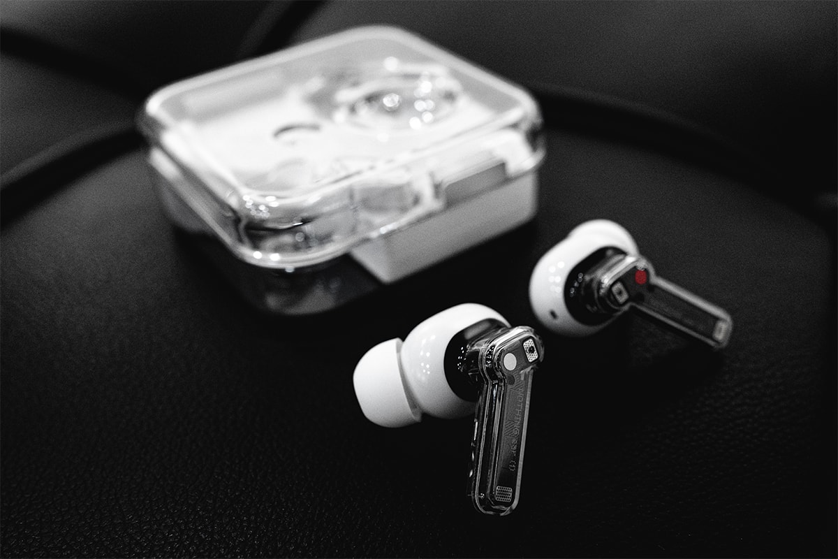 nothing ear 1 wireless earbuds bluetooth audio closer look images gallery detailed hbx 