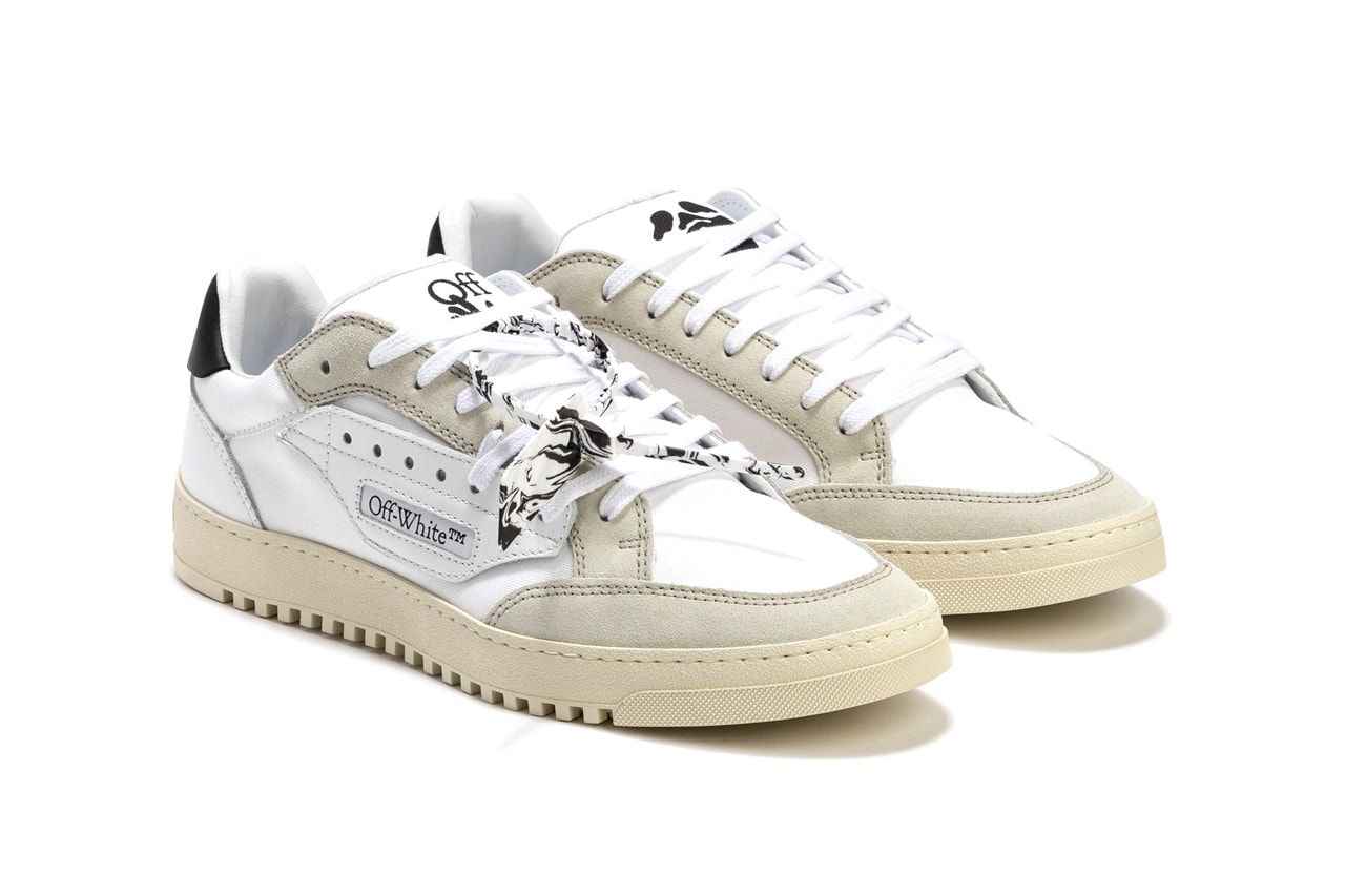 off white virgil abloh 5 0 sneaker black white tan low top official release date info photos price store list buying guide