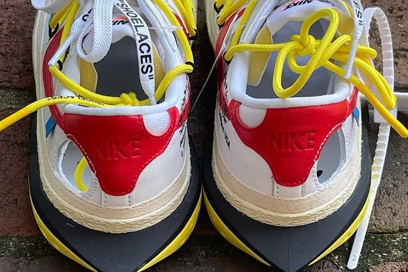 off white nike blazer low white red yellow release info store list buying guide photos price 