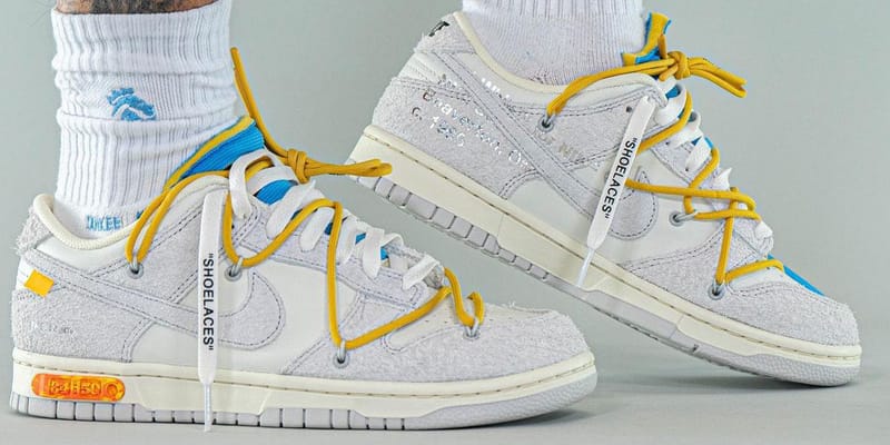 yellow off white dunk